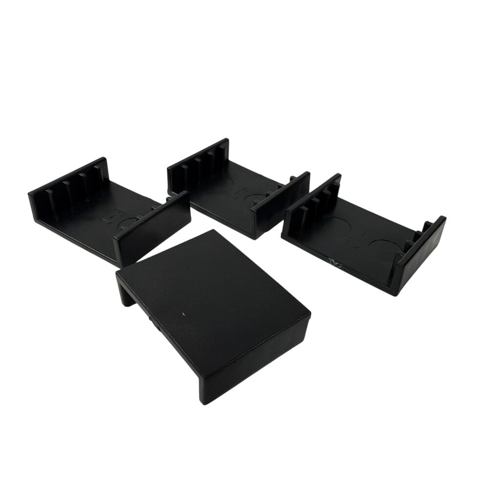 Greenmade Black Plastic Shelf Connector Clips Set of 4